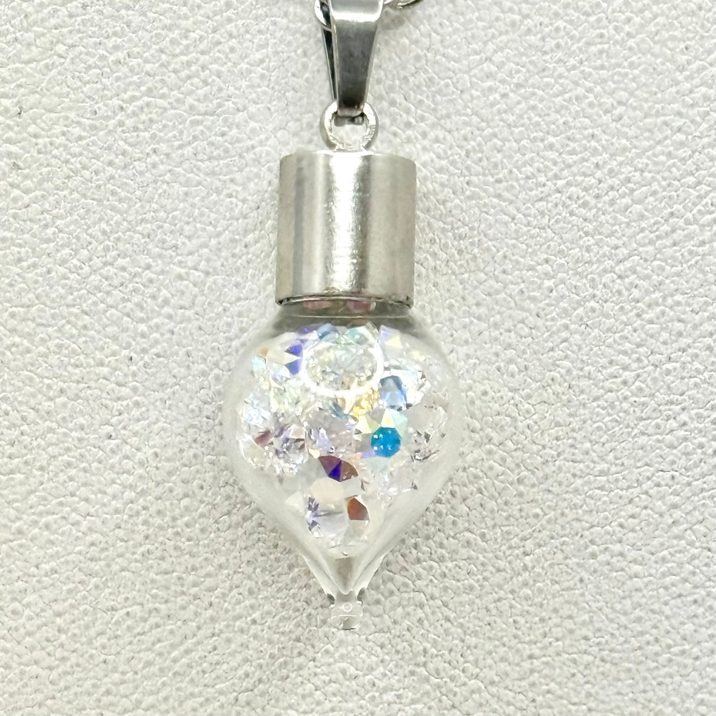 15th Anniversary Pendant & Earring Set – Genuine Primero AB Crystals | Choice of Stud or Huggie Earrings