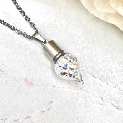 15th Anniversary Pendant – Genuine Primero AB Crystals | Elegant Crystal Necklace Gift for Her