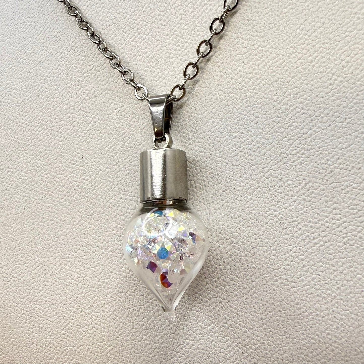 15th Anniversary Pendant – Genuine Primero AB Crystals | Elegant Crystal Necklace Gift for Her