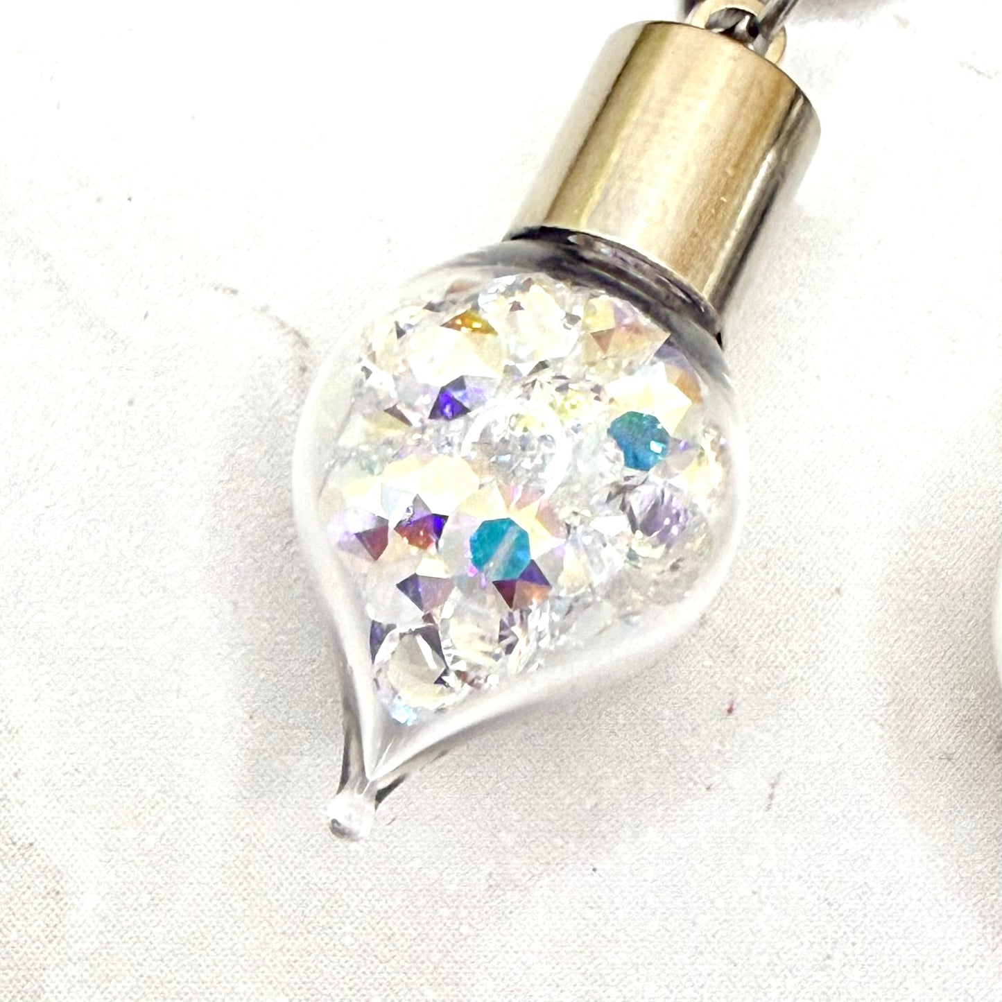 15th Anniversary Pendant – Genuine Primero AB Crystals | Elegant Crystal Necklace Gift for Her