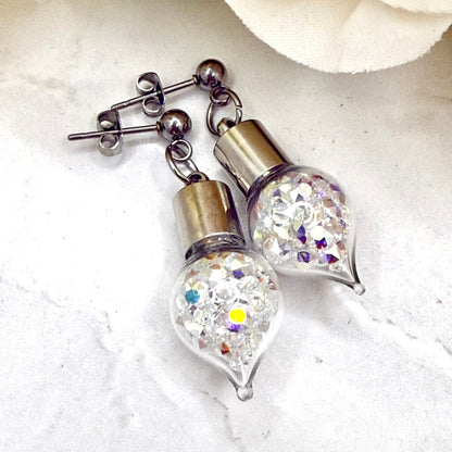 15th Anniversary Stud Earrings – Genuine Primero AB Crystals | Crystal Anniversary Gift for Her