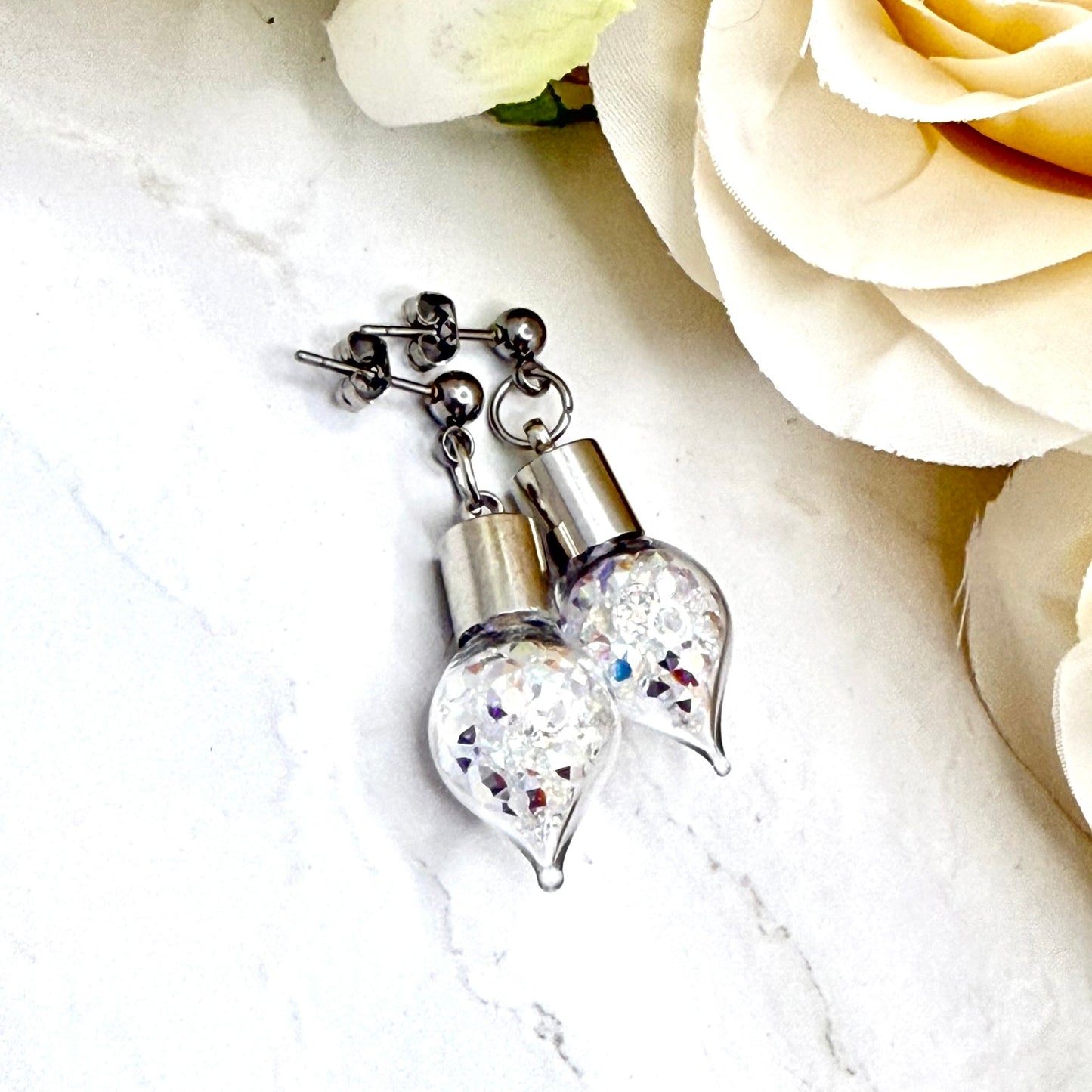 15th Anniversary Stud Earrings – Genuine Primero AB Crystals | Crystal Anniversary Gift for Her