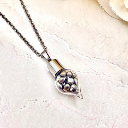 Sparkling Tin Anniversary Pendant & Earrings Jewellery Set