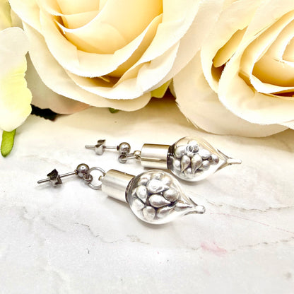 Sparkling Tin Anniversary Pendant & Earrings Jewellery Set