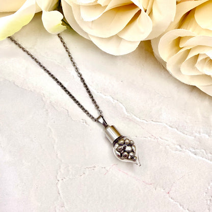 Sparkling Tin 10th Anniversary Pendant Handmade