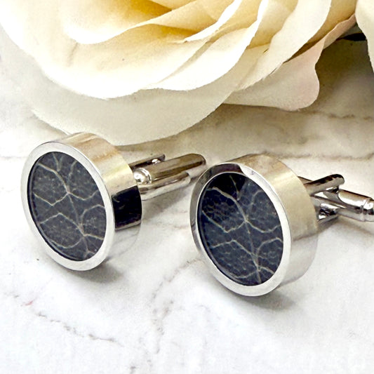 Statement Luxury Lace 13th Anniversary Cufflinks Handmade