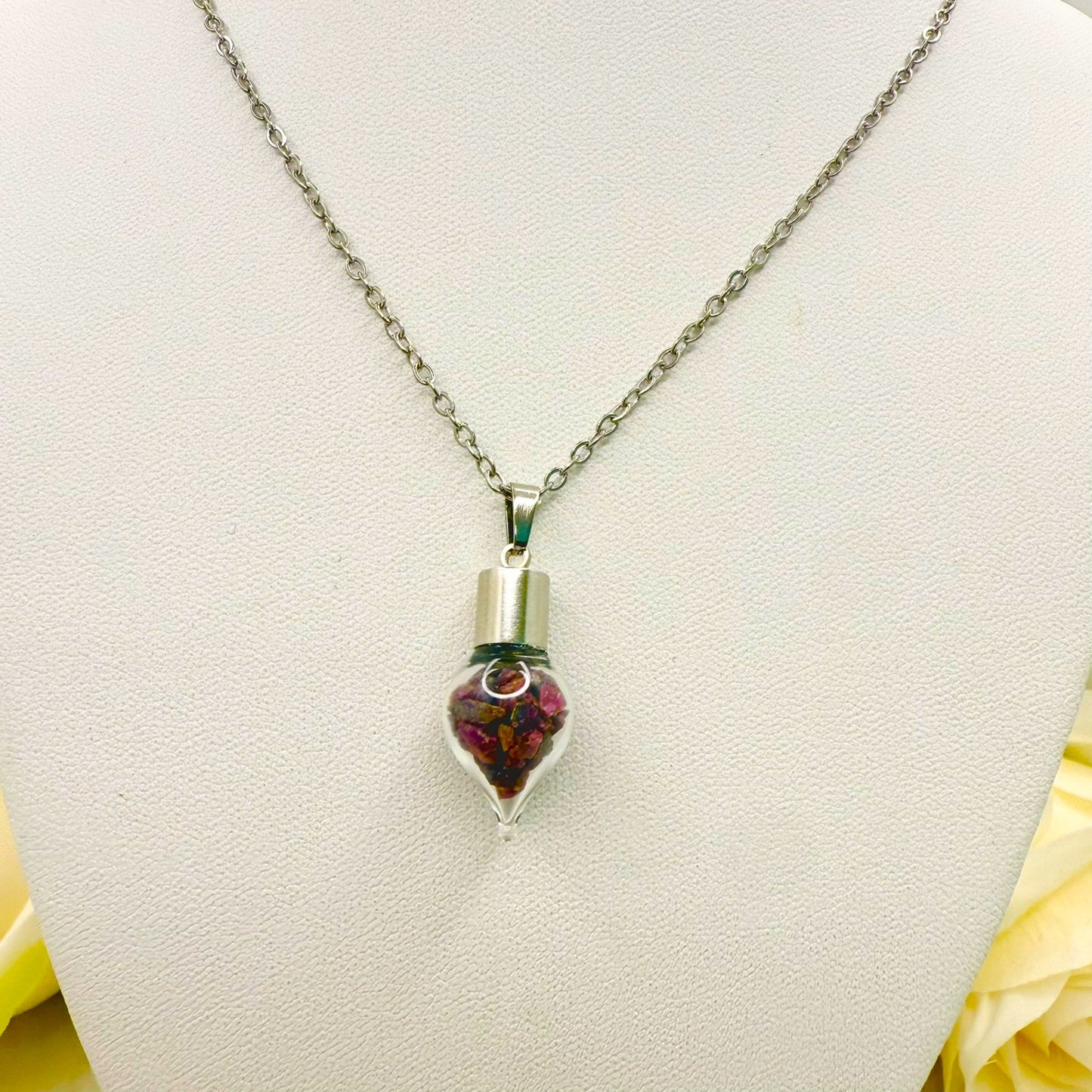 40th Anniversary Pendant – Natural Raw Ruby Shards | Elegant Ruby Gift for Her