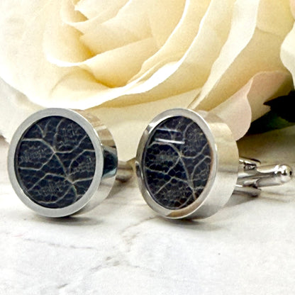 Statement Luxury Lace 13th Anniversary Cufflinks Handmade