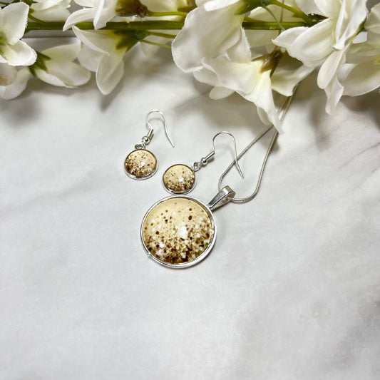 Golden Glow Silver Plated Drop Earrings Handmade