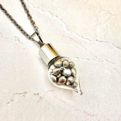 Sparkling Tin Anniversary Pendant & Earrings Jewellery Set