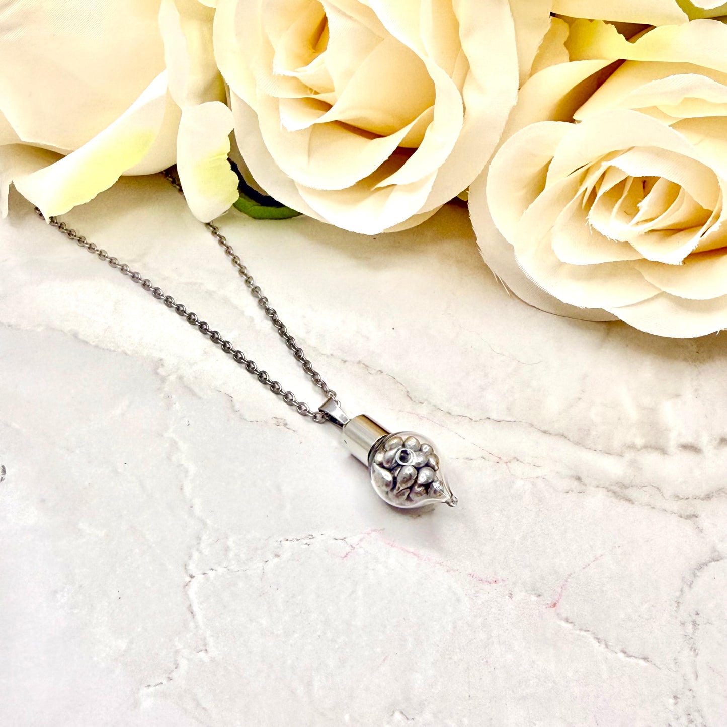 Sparkling Tin 10th Anniversary Pendant Handmade