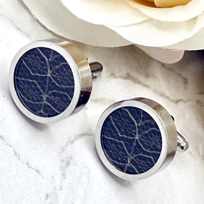 Statement Luxury Lace 13th Anniversary Cufflinks Handmade