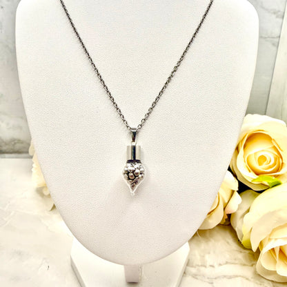 Sparkling Tin 10th Anniversary Pendant Handmade