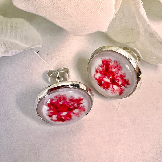 Coral 35th Anniversary Earrings Handmade