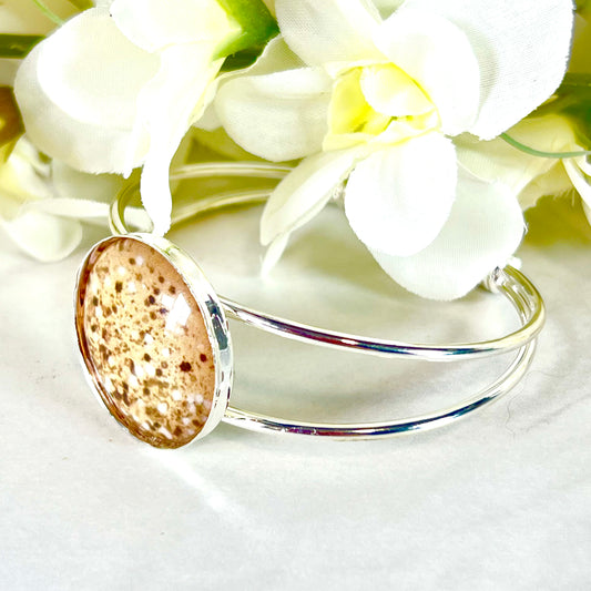 Golden Glow Bangle Bracelet Handmade