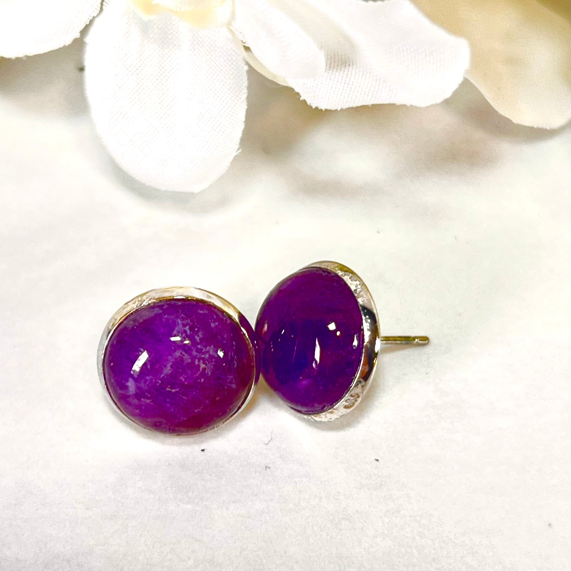 Amethyst 33rd Anniversary Pendant & Earrings Jewellery Set Handmade-Pendant & Earrings-Handmadeanniversary-Handmade Anniversary