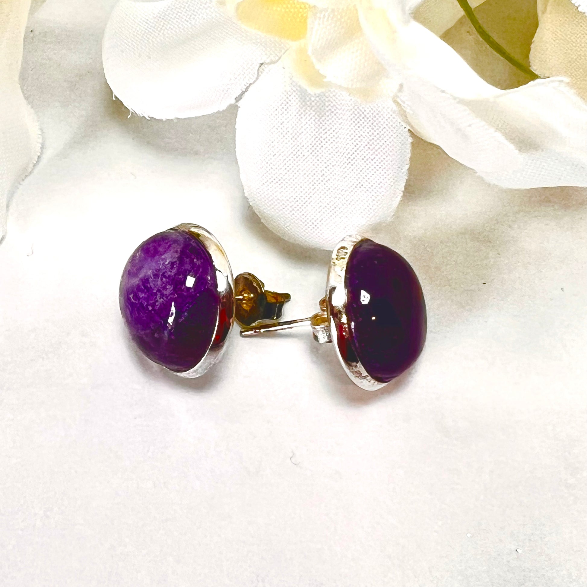 Amethyst 33rd Anniversary Pendant & Earrings Jewellery Set Handmade-Pendant & Earrings-Handmadeanniversary-Handmade Anniversary