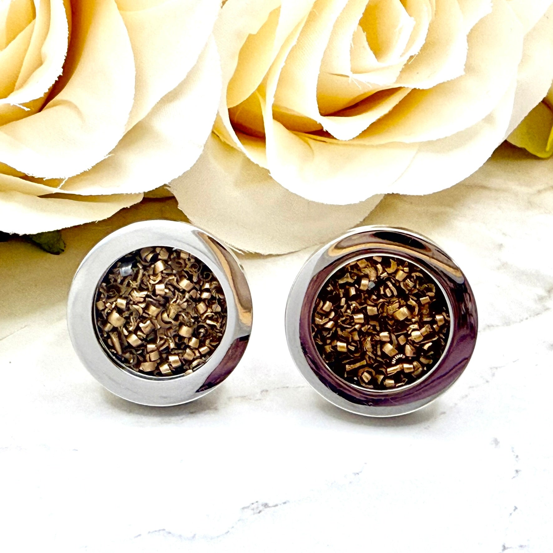 Bronze 19th Wedding Anniversary Cufflinks – Timeless Gift for Him-Cufflinks-Handmadeanniversary-Handmade Anniversary