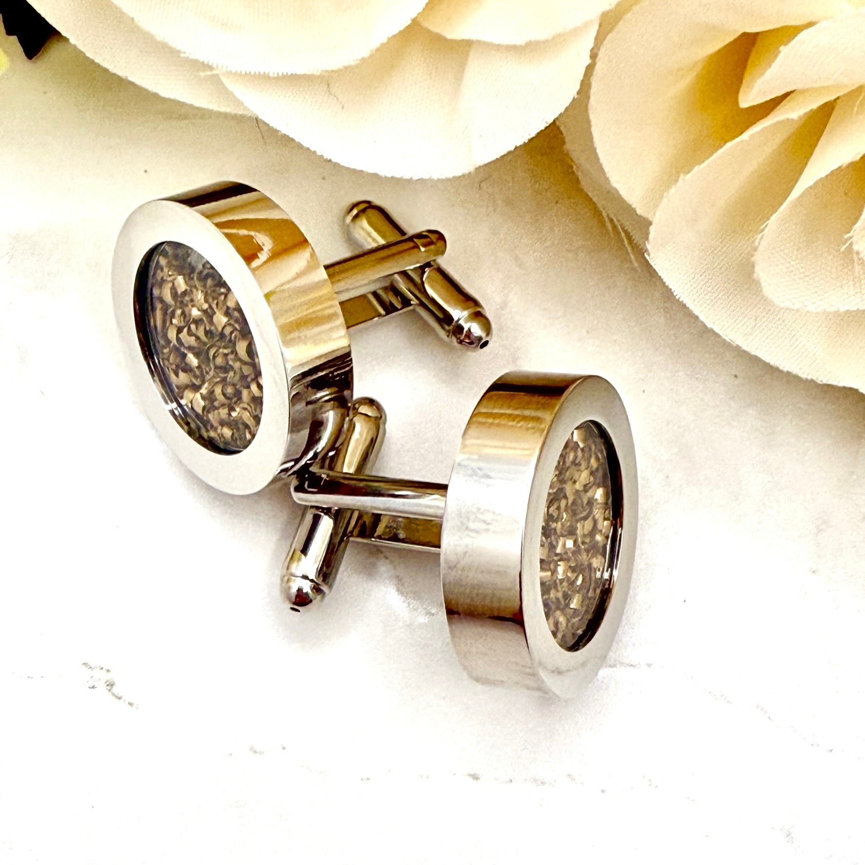 Bronze 19th Wedding Anniversary Cufflinks – Timeless Gift for Him-Cufflinks-Handmadeanniversary-Handmade Anniversary