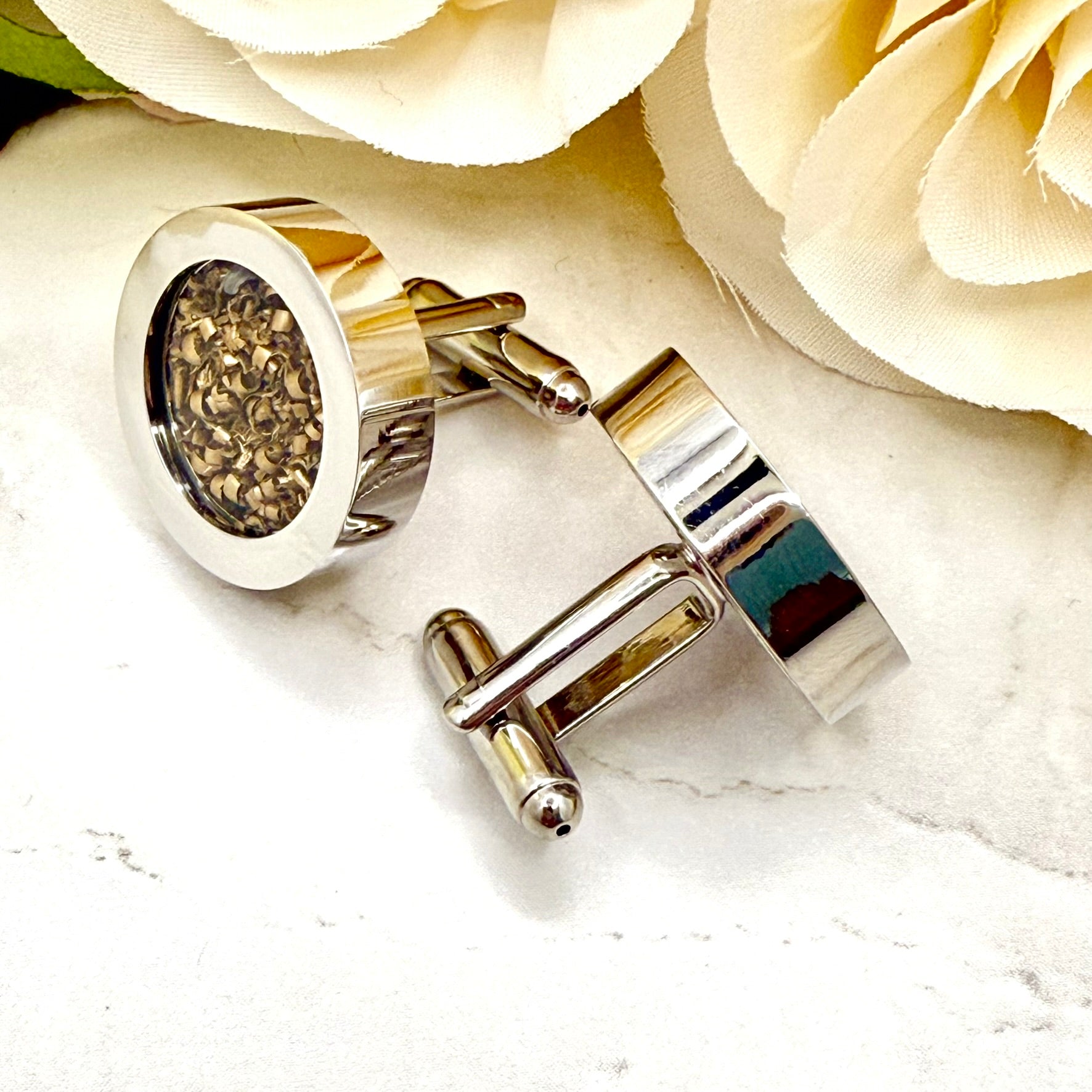 Bronze 19th Wedding Anniversary Cufflinks – Timeless Gift for Him-Cufflinks-Handmadeanniversary-Handmade Anniversary