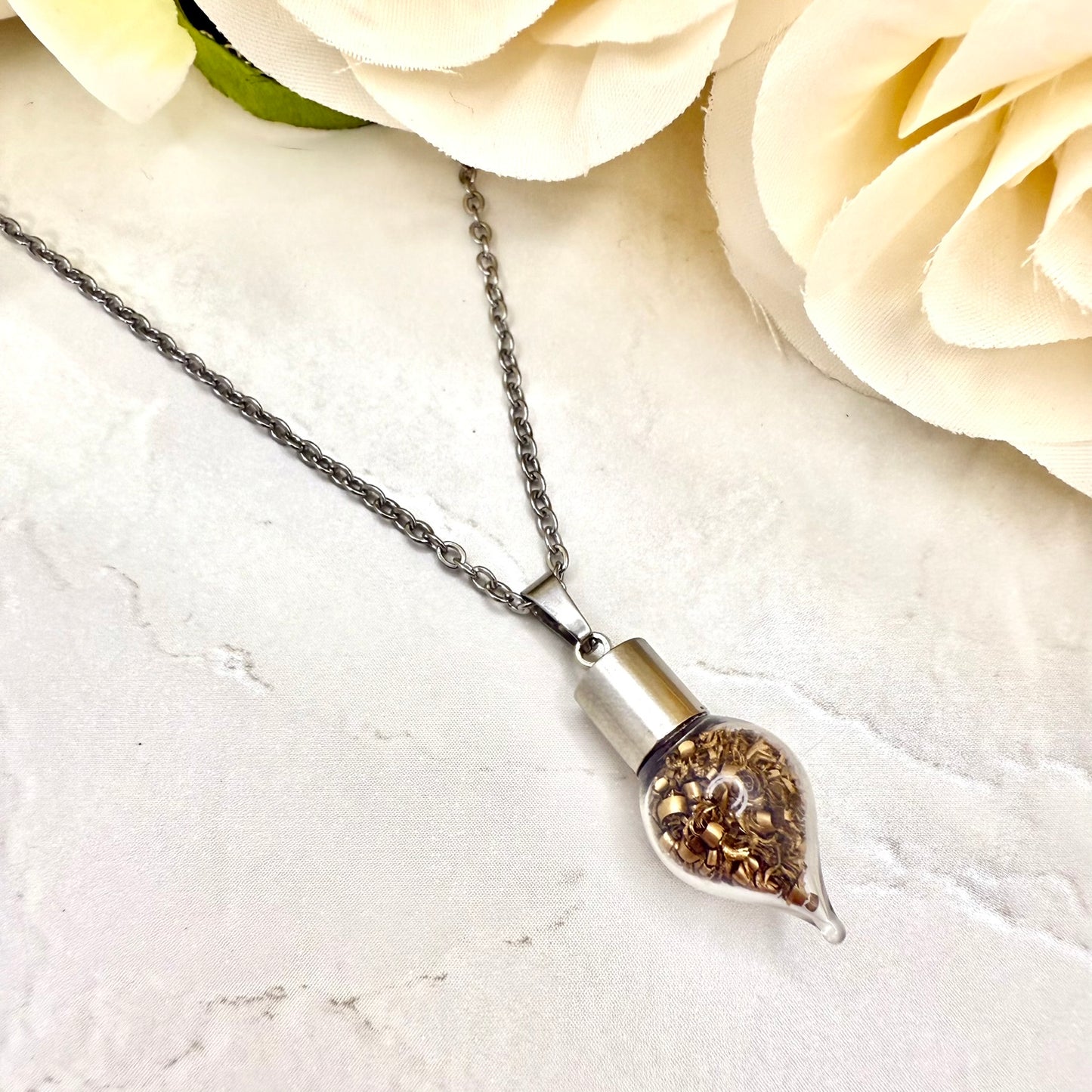 Bronze 19th Wedding Anniversary Pendant – Elegant Necklace Gift-Pendant & Earrings-Handmadeanniversary-Handmade Anniversary