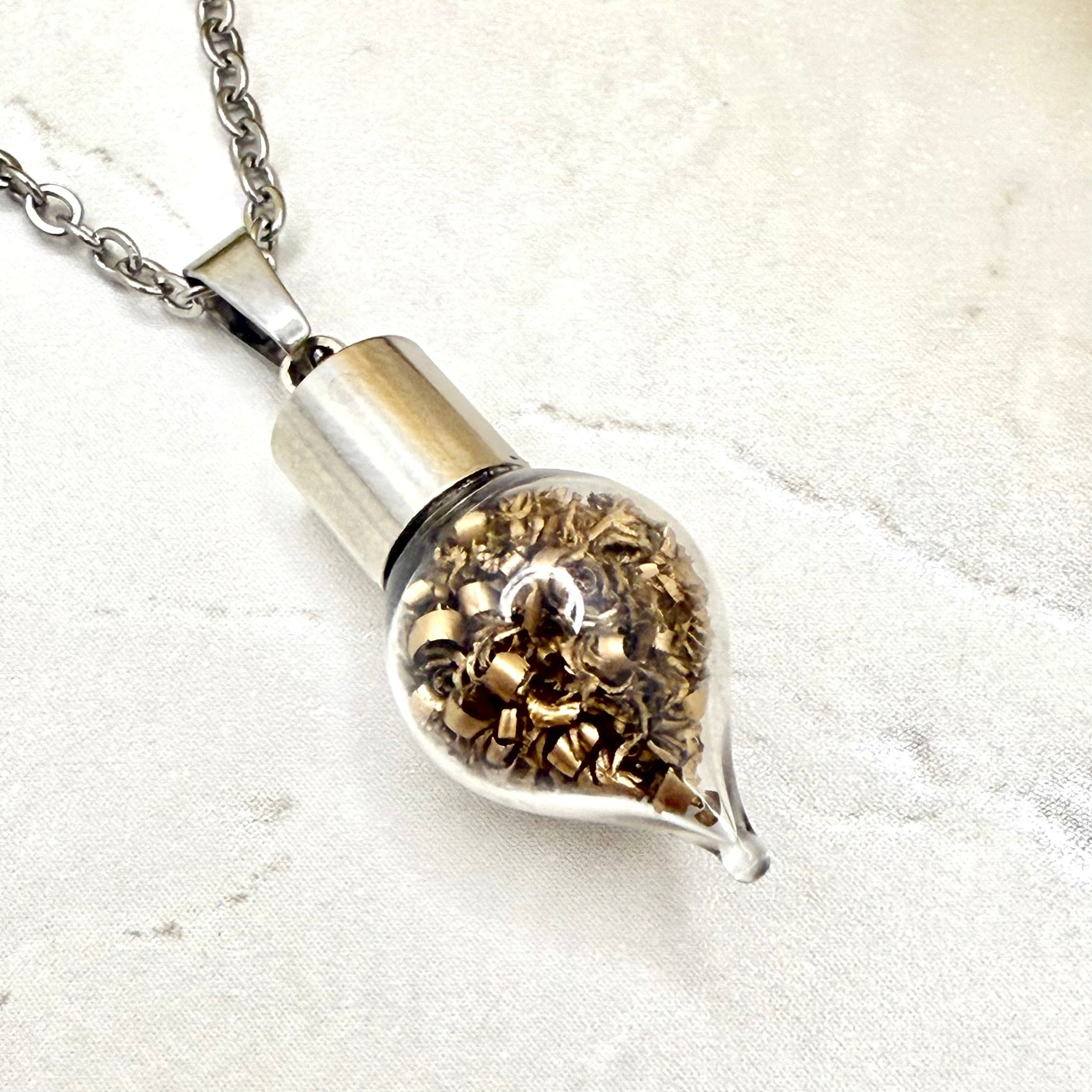 Bronze 19th Wedding Anniversary Pendant – Elegant Necklace Gift-Pendant & Earrings-Handmadeanniversary-Handmade Anniversary