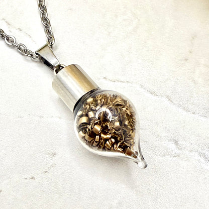 Bronze 19th Wedding Anniversary Pendant – Elegant Necklace Gift-Pendant & Earrings-Handmadeanniversary-Handmade Anniversary