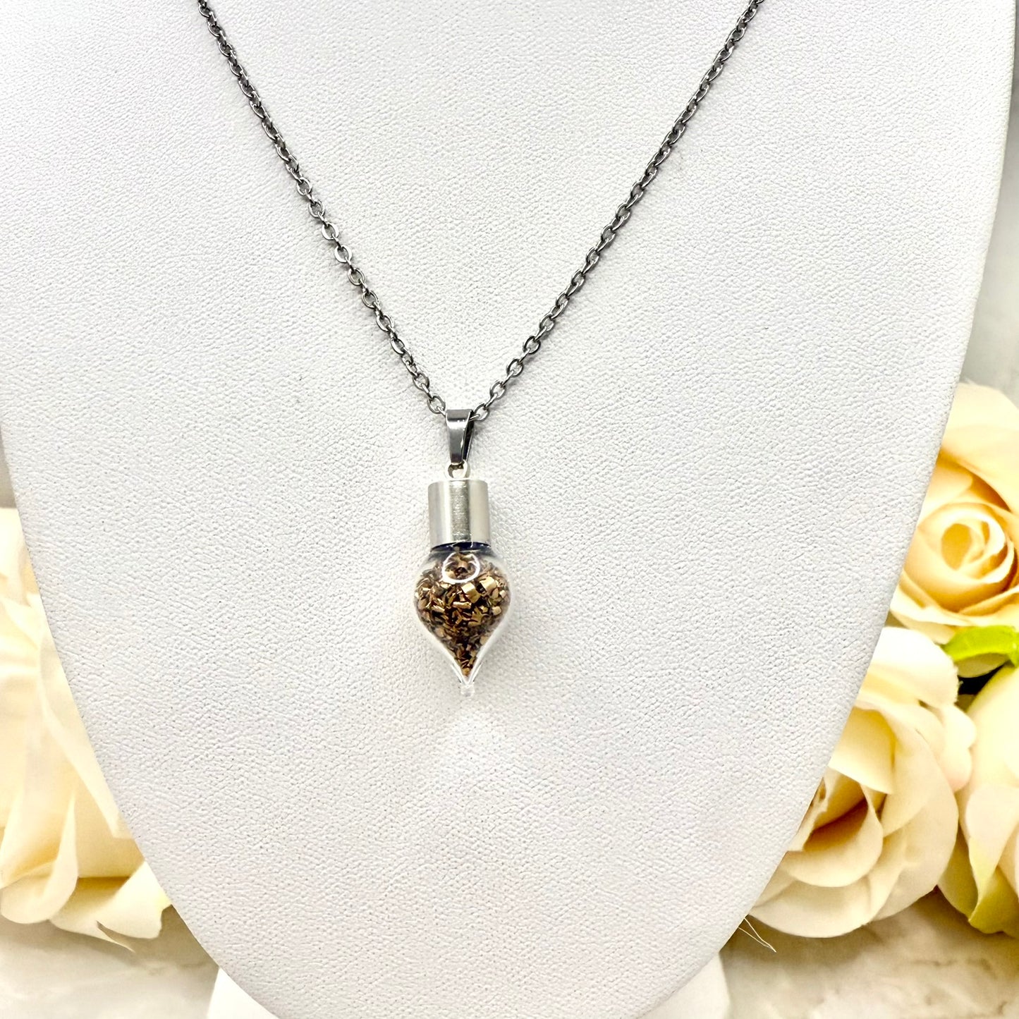 Bronze 19th Wedding Anniversary Pendant – Elegant Necklace Gift-Pendant & Earrings-Handmadeanniversary-Handmade Anniversary