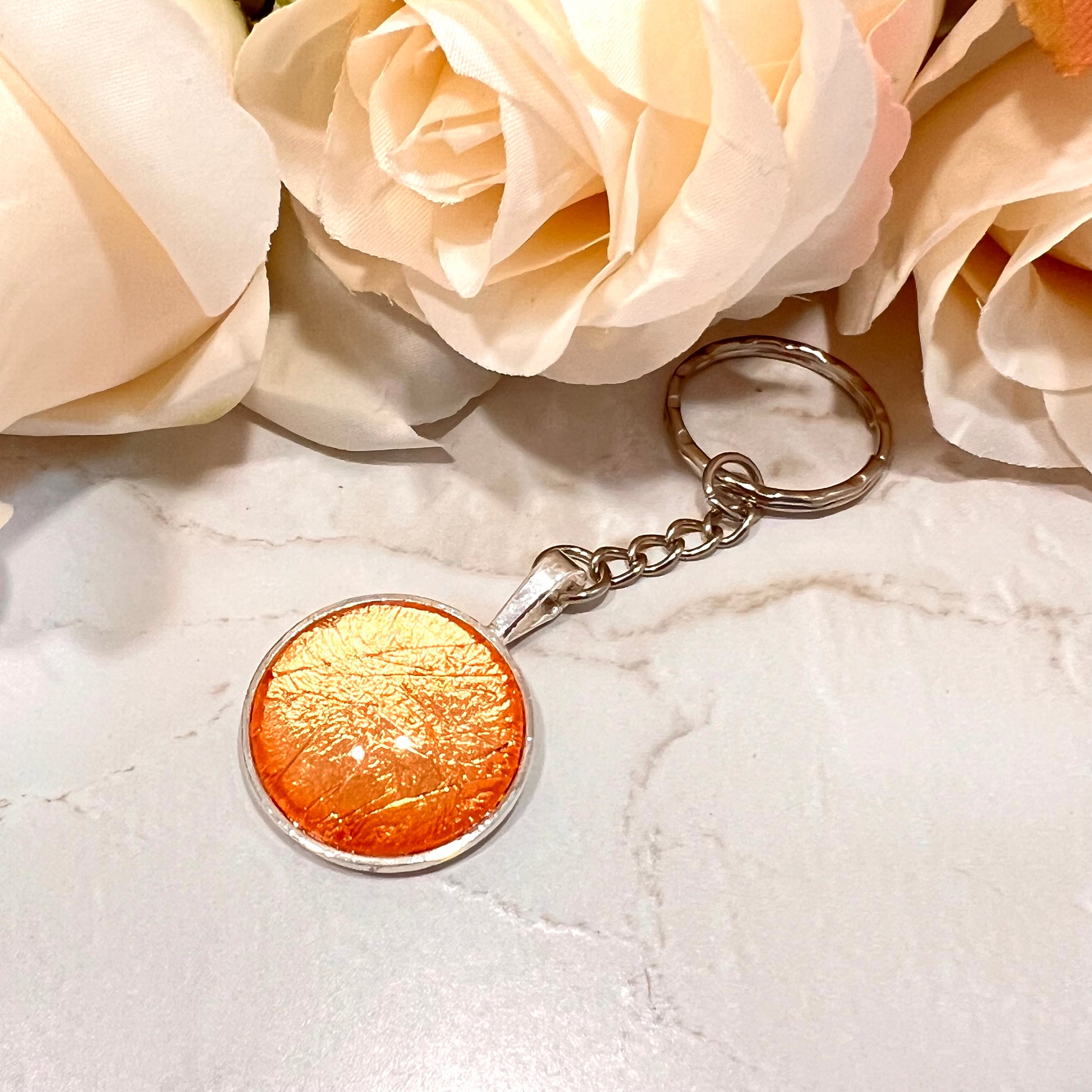 Copper 7th Anniversary Keyring Handmade-Keyring-Handmadeanniversary-Handmade Anniversary