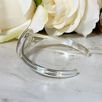 Coral 35th Anniversary Bangle Bracelet Handmade-Bangle-Handmadeanniversary-Handmade Anniversary