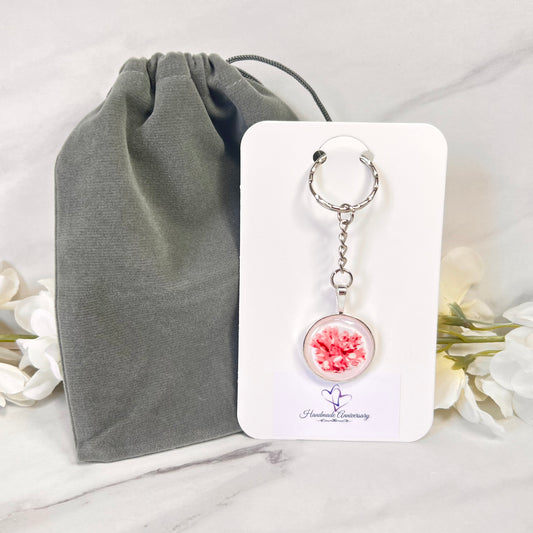 Coral 35th Anniversary Keyring Handmade-Keyring-Handmadeanniversary-Handmade Anniversary