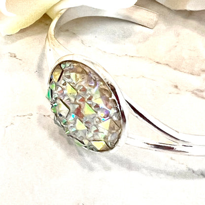 Crystal 15th Anniversary Bangle Bracelet Handmade-Bangle-Handmadeanniversary-Handmade Anniversary