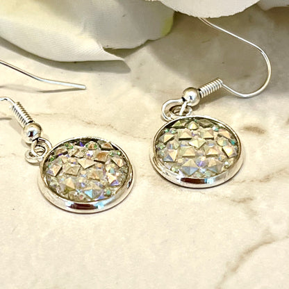 Crystal 15th Anniversary Drop Earrings Handmade-Earrings-Handmadeanniversary-Handmade Anniversary