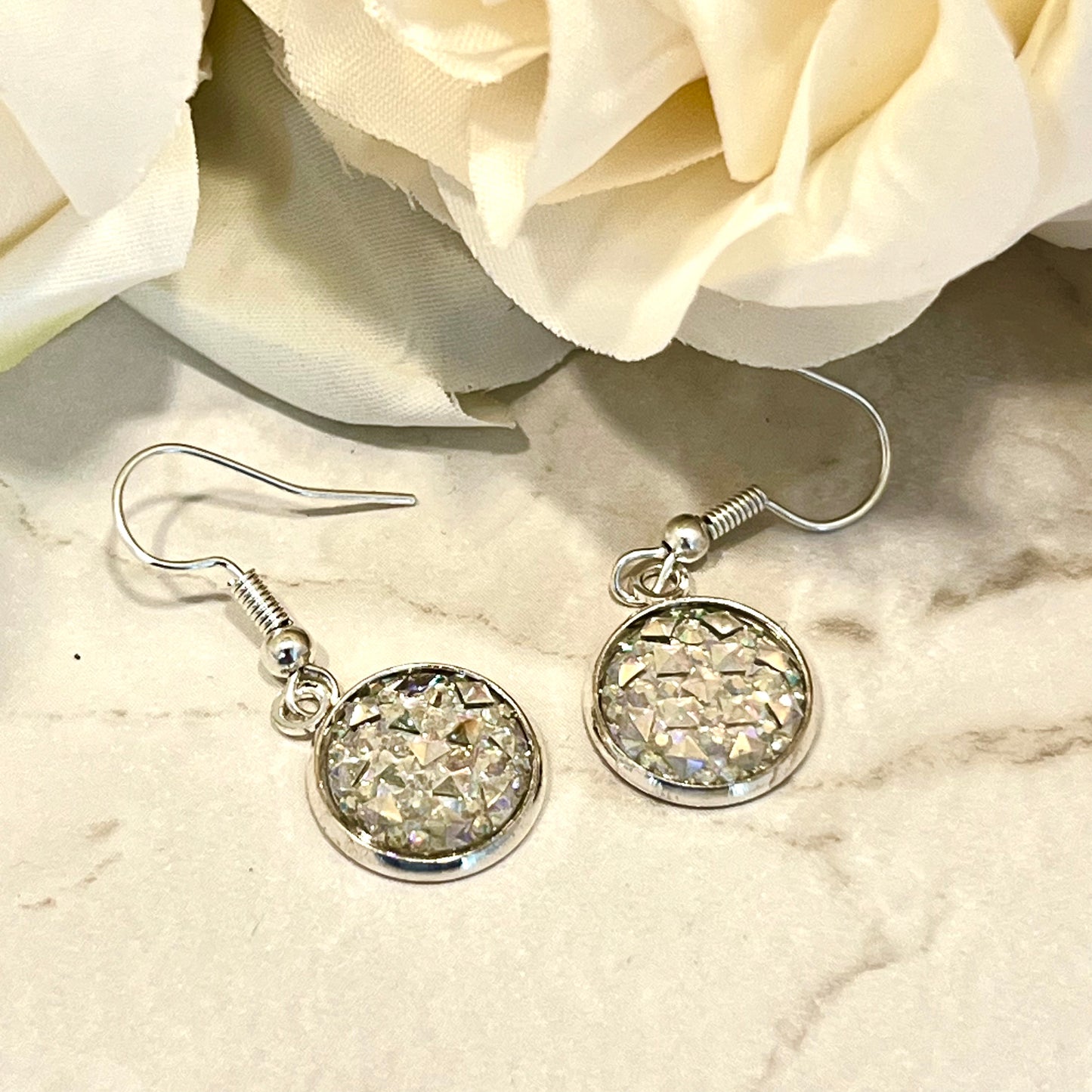 Crystal 15th Anniversary Drop Earrings Handmade-Earrings-Handmadeanniversary-Handmade Anniversary
