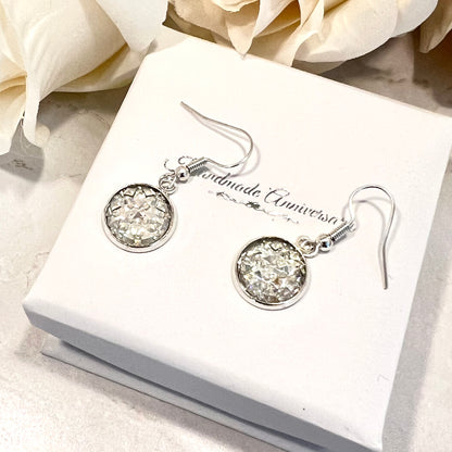Crystal 15th Anniversary Drop Earrings Handmade-Earrings-Handmadeanniversary-Handmade Anniversary
