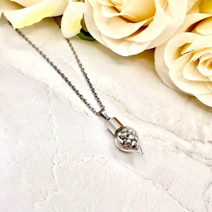 Sparkling Tin 10th Anniversary Pendant Handmade