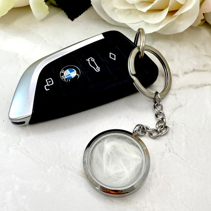 Double Sided Cotton 2nd Wedding Anniversary Keyring Handmade-Keyring-Handmadeanniversary-Handmade Anniversary