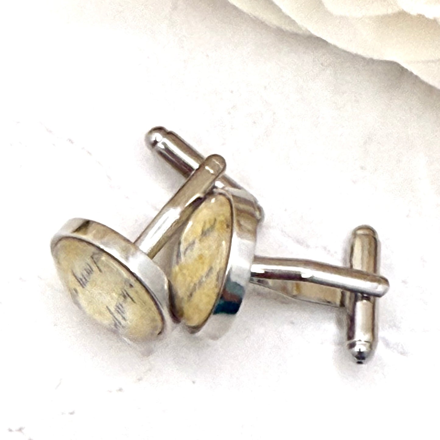 Paper 1st Anniversary Cufflinks Handmade