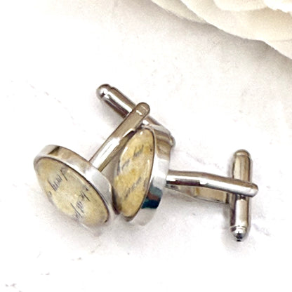 Paper 1st Anniversary Cufflinks Handmade