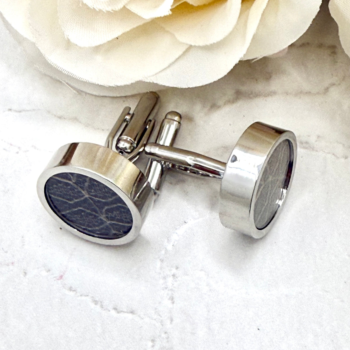 Statement Luxury Lace 13th Anniversary Cufflinks Handmade