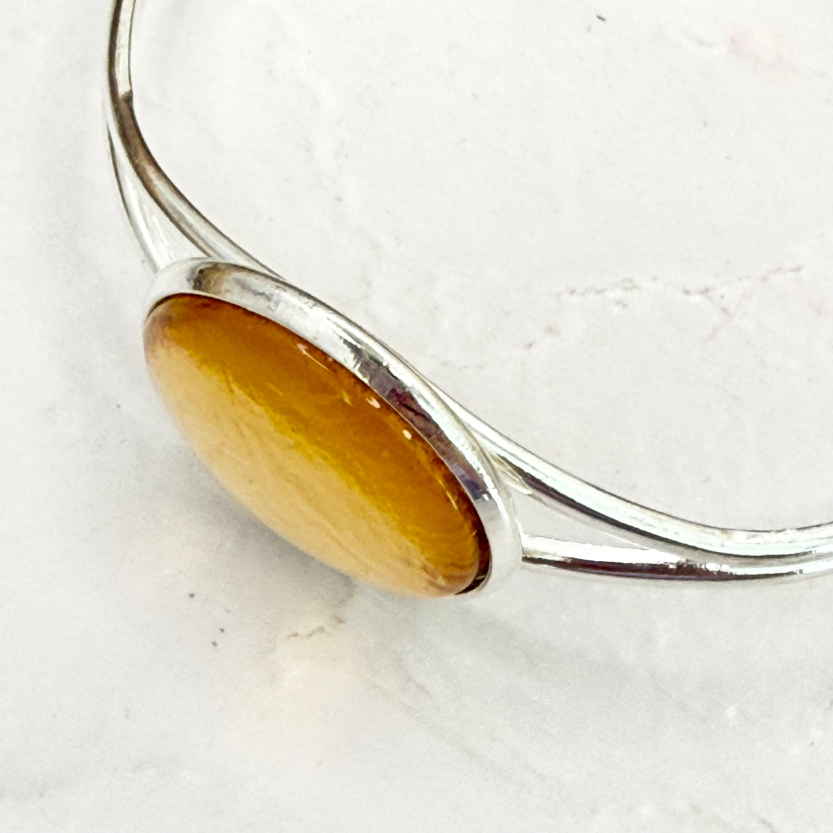 Gold 50th Anniversary Bangle Bracelet Handmade