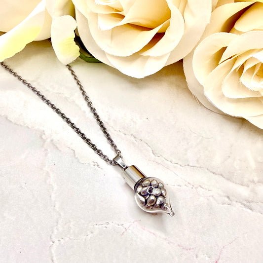 Sparkling Tin 10th Anniversary Pendant Handmade