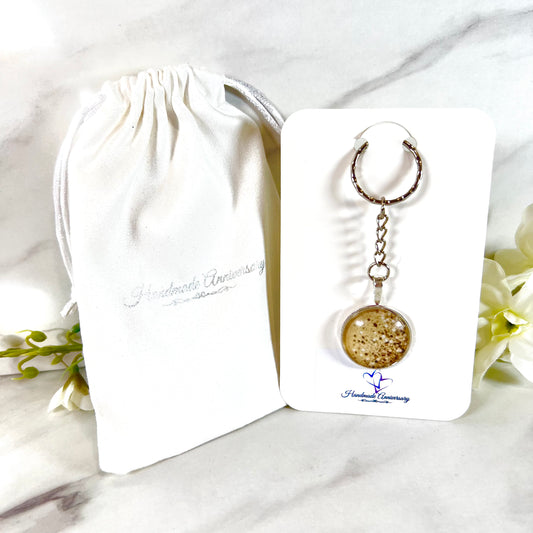 Golden Glow Keyring Handmade-Keyring-Handmadeanniversary-Handmade Anniversary
