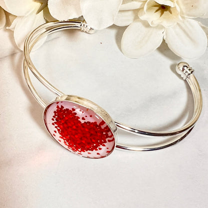 Heart Bangle Bracelet Handmade-Bangle-Handmadeanniversary-Handmade Anniversary