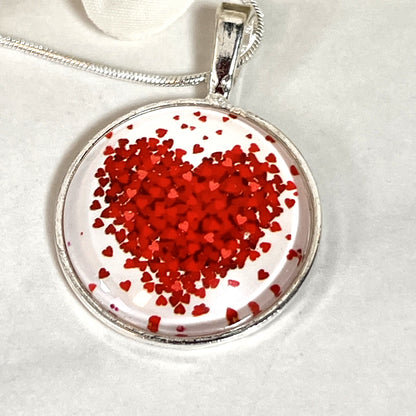 Heart Pendant & Stud Earrings Jewellery Set Handmade-Pendant & Earrings-Handmadeanniversary-Handmade Anniversary