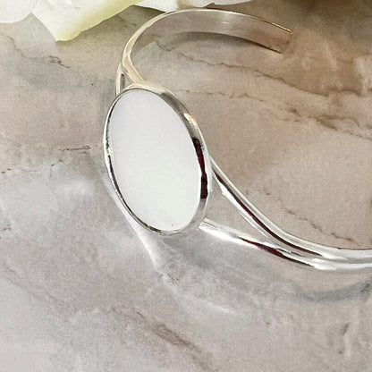 Pearl 30th Anniversary Bangle Bracelet Handmade