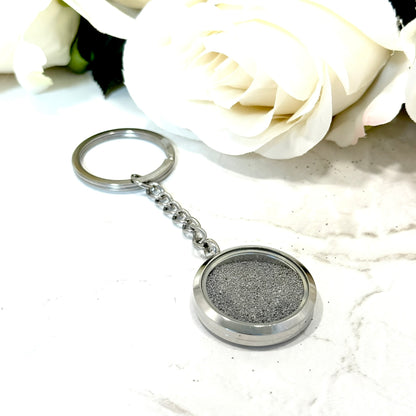 Double sided Iron 6th Anniversary Keyring Handmade