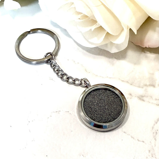 Double sided Iron 6th Anniversary Keyring Handmade