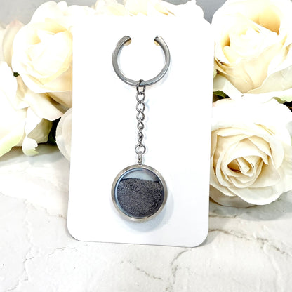 Double sided Iron 6th Anniversary Keyring Handmade