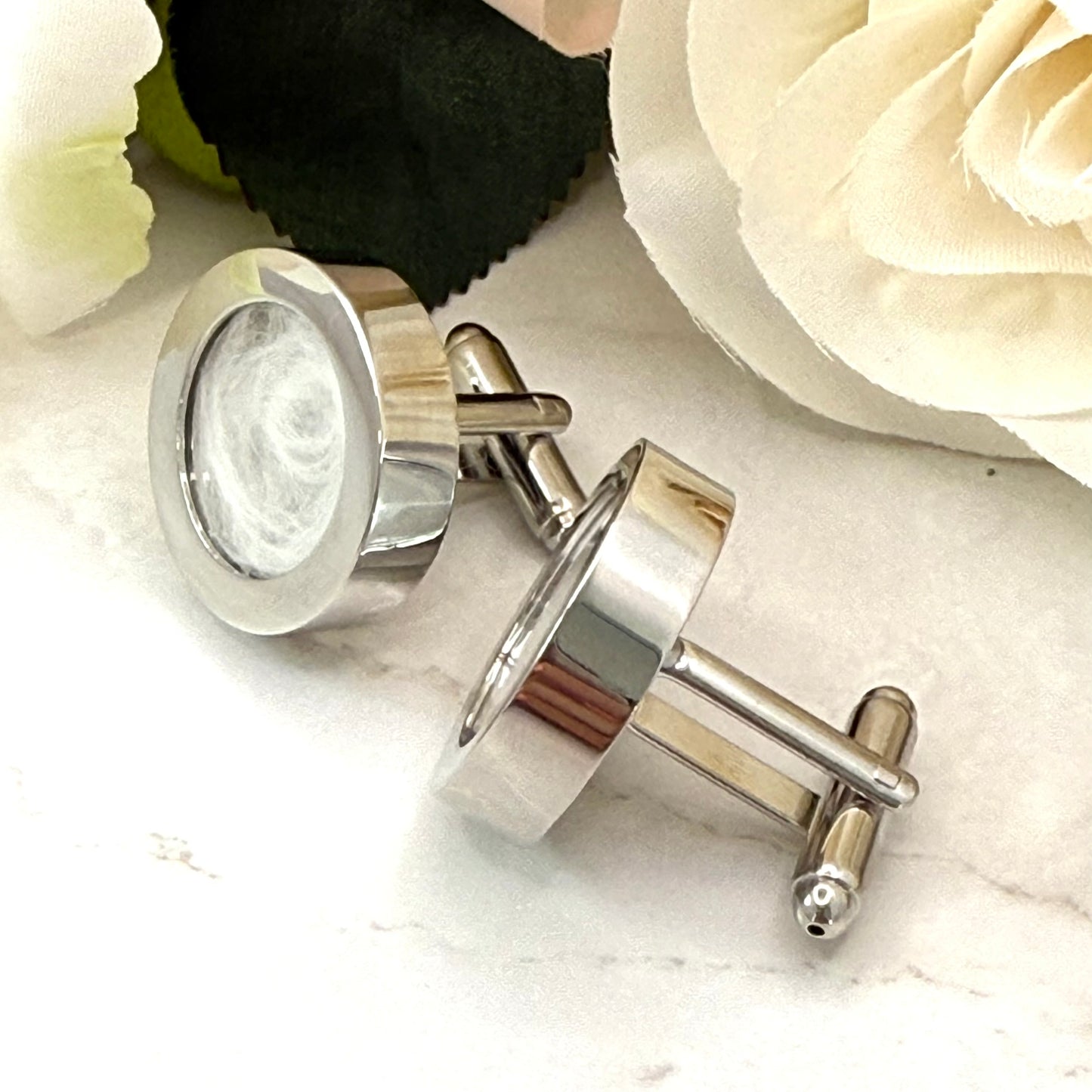 Statement Cotton 2nd Wedding Anniversary Cufflinks Handmade